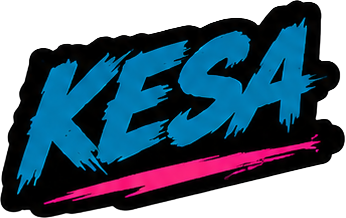 KESA blue sticker